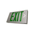 Maxlite 108896 Thin Aluminum Exit Sign Green Battery Backup (EXA-GW)