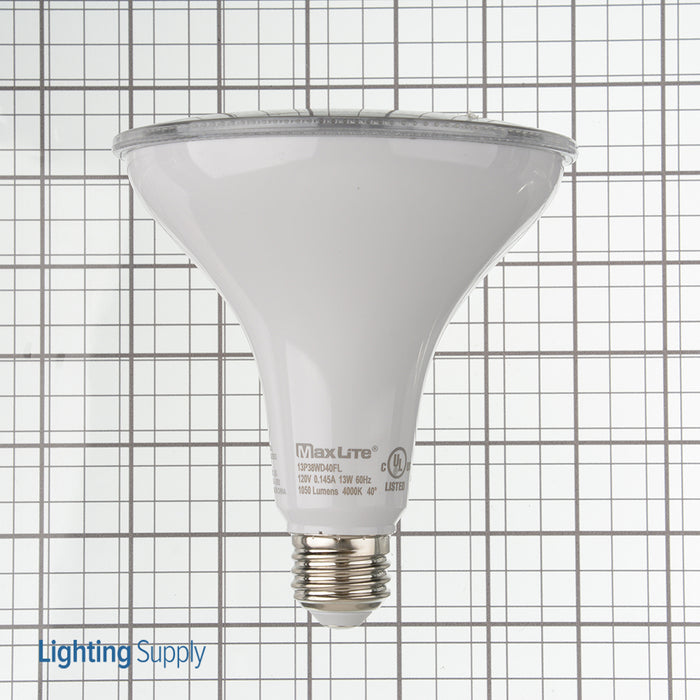 Maxlite 14099208 13W PAR38 Wet Rated Dimmable 4000K Flood (13P38WD40FL)