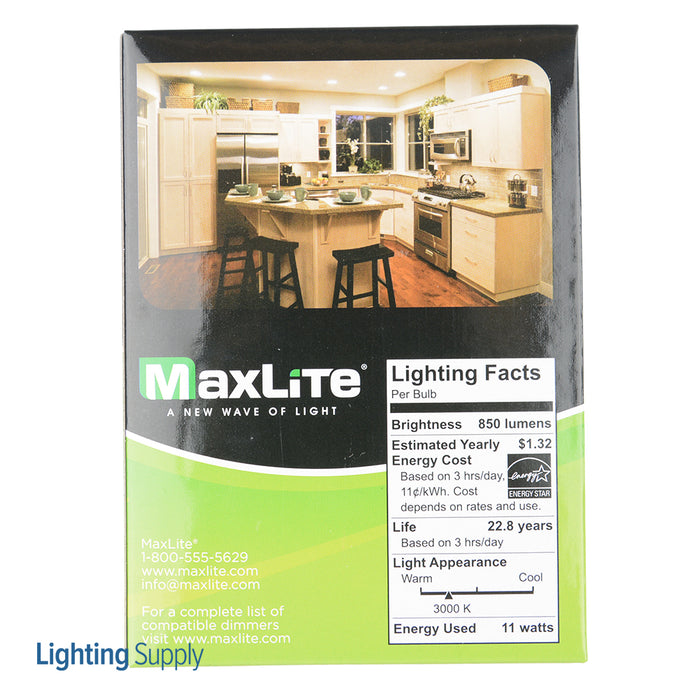 Maxlite 14099423 11W Dimmable BR30 3000K G3 (11BR30DLED30/G3)