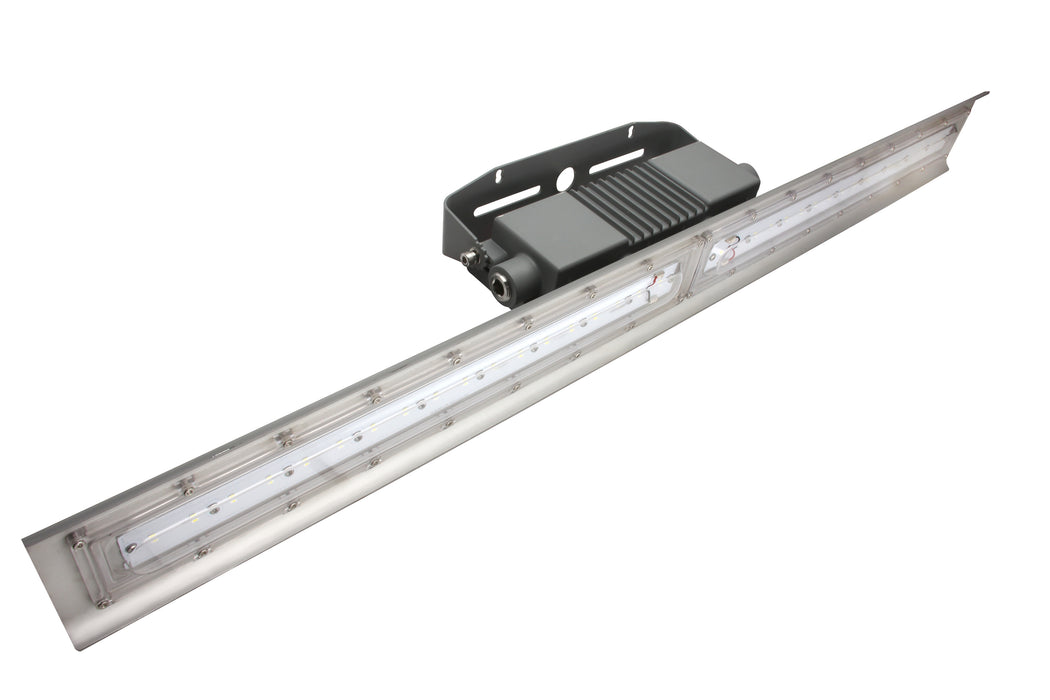 Maxlite 1409549 Hazardous Location Linear Light 80W 4 Foot 120-277V Wide Distribution 5000K Gray Class I Division 2 (HL-LI4880U)