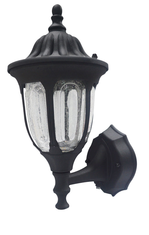 Maxlite 97868 Outdoor Fixture 10W LED LSD Medium COACH Lantern 2700K Black Finishes 80 CRI Crackle Glass (ML4LS10MCLBK827)