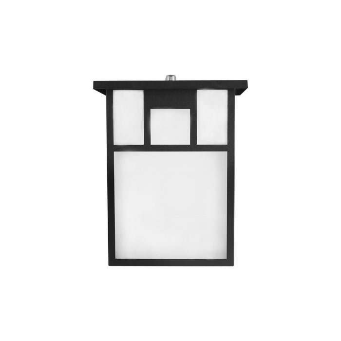 Maxlite 1408707 Outdoor Lantern LED Small Mission Black 14W 80 CRI 2700K With Photocell (ML4LASMSB14827PC)