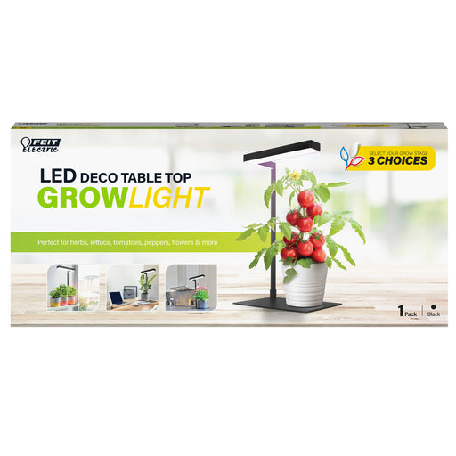 Feit Electric 17 Inch Black Finish Tabletop LED Grow Light (GLP17/B/TABLE/14WLED)