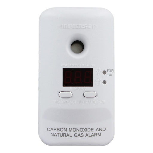 USI Plug-In 2-In-1 Carbon Monoxide And Natural Gas Smart Alarm With Battery Back Up (MCND401)