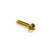 Metallics 10-24 X 1 Round Head Slotted Machine Screw Brass-100 Per Jar (JRMB93)