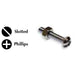 Metallics 10-243/16 Inch X 3/4 Round Head Combination Stove Bolt Zinc-100 Per Pack (RSB92)