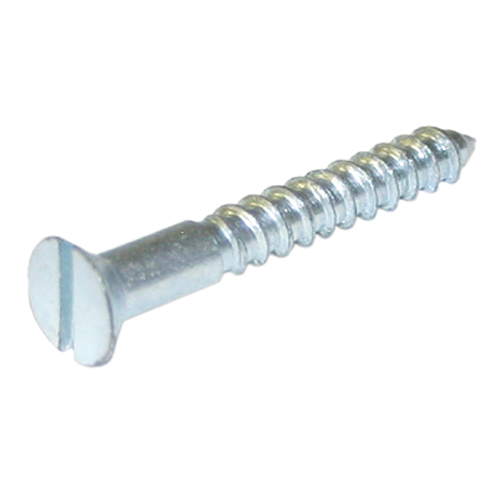 Metallics 10 X 1 Flat Head Slotted Wood Screw Steel-Zinc-100 Per Jar (JFW136)