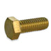 Metallics 1/4-20 X 1/2 Hex Head Cap Screw Brass-100 Per Jar (JBRHC11)