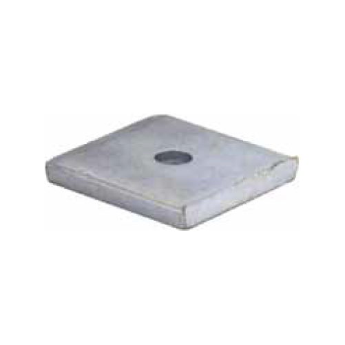 Metallics 3/4 Square Channel Washer Steel Zinc USA Made-100 Per Box (MSCW34)