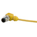 Remke Dual Key Micro-Link Plug Assembly PVC Male 90 Degree 3-Pole 1 Foot 22 AWG (203F0010T)