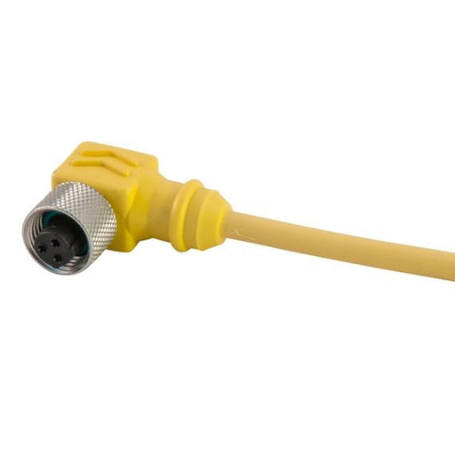 Remke Dual Key Micro-Link Plug Assembly PVC Braided Female 90 Degree 3-Pole 20 Foot 22 AWG Stainless Steel Coupler (203C0200G1)