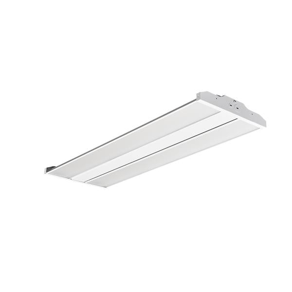 Trace-Lite Mini Linear LED High Bay Large 270W Diffused Lens 120-277VAC 0-10V Dimming Driver With 12V Auxiliary Output 5000K Auxiliary Sensor Receptacle White (MQHB-L-270-D-VS-5K)