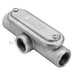 Southwire TOPAZ 4 Inch Mogul Conduit Body T Type With Cover And Gasket Malleable Hot Dip Galvanized (MT10CGHDG)