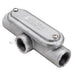 Southwire TOPAZ 1-1/4 Inch Mogul Conduit Body T Type With Cover And Gasket Malleable Hot Dip Galvanized (MT4CGHDG)