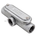 Southwire TOPAZ 3-1/2 Inch Mogul Conduit Body T Type With Cover And Gasket Malleable Hot Dip Galvanized (MT9CGHDG)