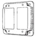 Mulberry Metal 4 Inch Square 2 GFCI Cover (11433)