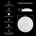 Feit Electric 7.5 Inch Round Cool White 4000K Rechargeable Battery Motion Sensing Ceiling Fixture (CM7.5/840/35/MOT/BAT)