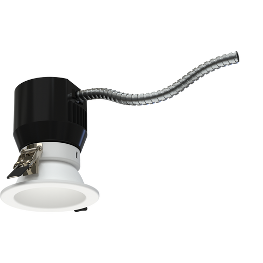 RAB 3 Inch Modular Downlight Kit Wattage/CCT Selectable 12W/9W/7W 2700K/3000K/3500K/4000K/5000K 25 to 45 Degree Adjustable Beam Angle 120-277V Dimmable (ND22-12-3RW)