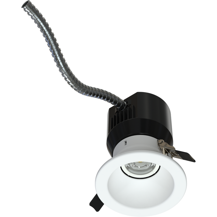RAB 3 Inch Modular Downlight Kit Wattage/CCT Selectable 12W/9W/7W 2700K/3000K/3500K/4000K/5000K 25 to 45 Degree Adjustable Beam Angle 120-277V Dimmable (ND22-12-3RW)
