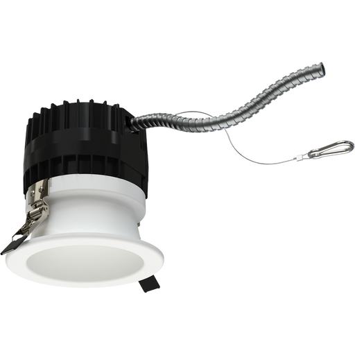 RAB 4 Inch Modular Downlight Kit Wattage/CCT Selectable 20W/16W/12W 2700K/3000K/3500K/4000K/5000K 25 to 45 Degree Adjustable Beam Angle 120-277V Dimmable (ND22-20-4HRW)