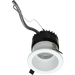 RAB 4 Inch Modular Downlight Kit Wattage/CCT Selectable 20W/16W/12W 2700K/3000K/3500K/4000K/5000K 25 to 45 Degree Adjustable Beam Angle 120-277V Dimmable (ND22-20-4HRW)