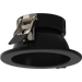 RAB ND22 3 Inch Round Trim Black Cone Black Flange (ND22T-3RB)