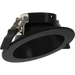 RAB ND22 3Inwall Wash Trim Black Cone Black Flange (ND22T-3RB-WW)