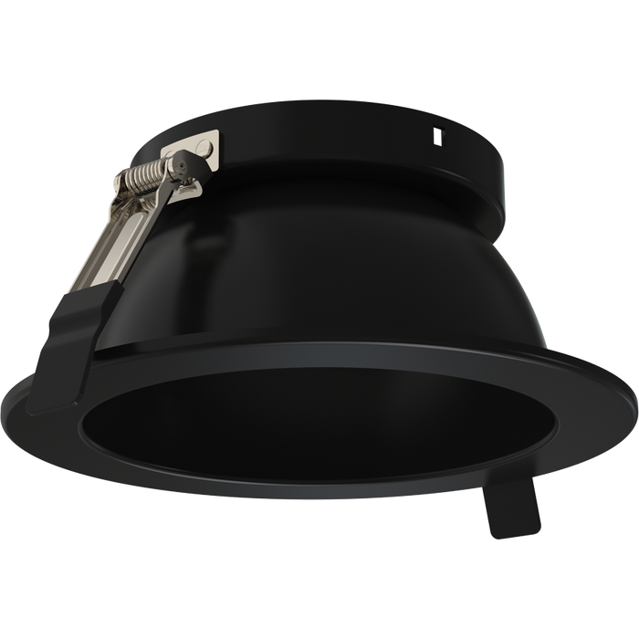 RAB ND22 6 Inch Round Trim Black Cone Black Flange (ND22T-6HRB)