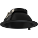RAB ND22 8 Inch Round Trim Black Cone Black Flange (ND22T-8RB)