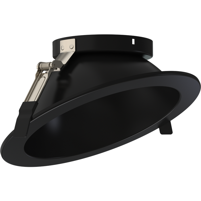 RAB ND22 8 Inch Wall Wash Trim Black Cone Black Flange (ND22T-8RB-WW)
