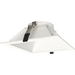 RAB ND22 8 Inch Square Trim White Cone White Flange (ND22T-8SW)