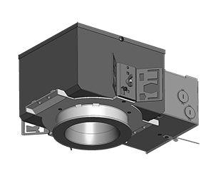 RAB Rough-In IC 4 Inch Round 12W On/Off With Emergency Battery Backup 120-277V (NDIC4R12D/E2)