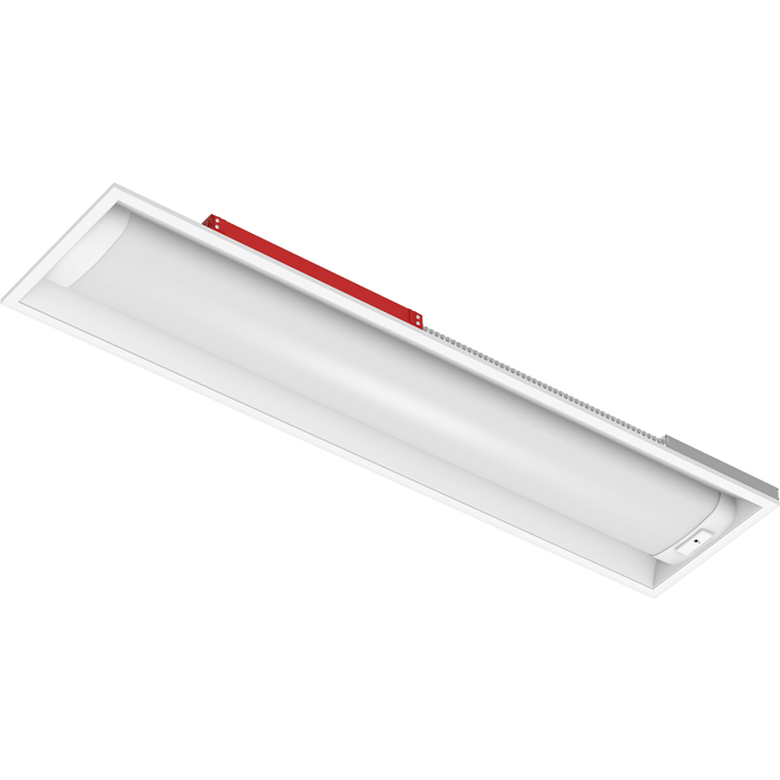 RAB SWISH 1X4 LED Air-Return Troffer Wattage/CCT Selectable 35W/26W/18W 3500K/4000K/5000K 120-277V 0-10V Dimming Motion Occupancy Sensor Battery Backup (SWISH1X4/MVS/E)