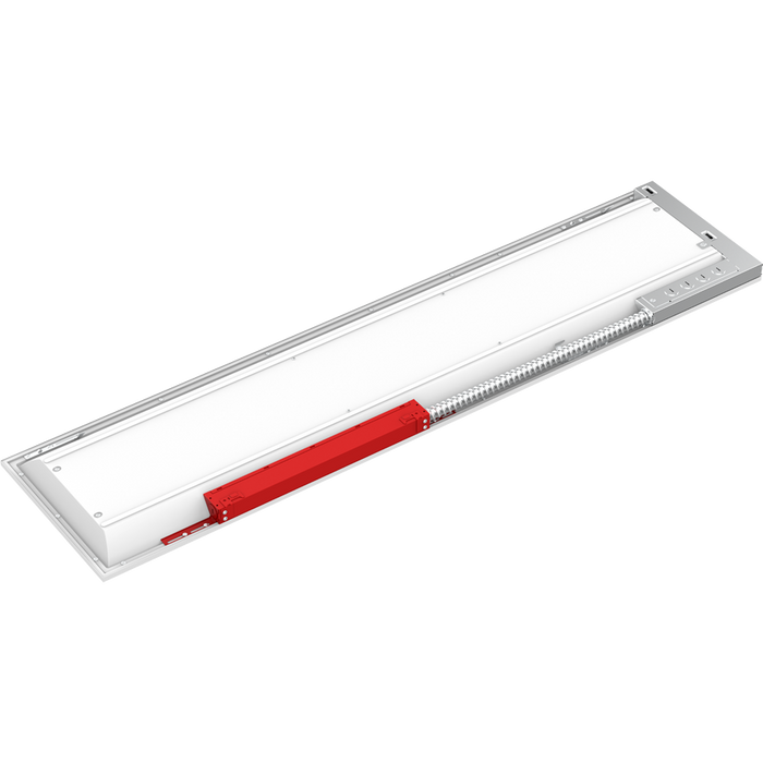 RAB SWISH 1X4 LED Air-Return Troffer Wattage/CCT Selectable 35W/26W/18W 3500K/4000K/5000K 120-277V 0-10V Dimming Motion Occupancy Sensor Battery Backup (SWISH1X4/MVS/E)