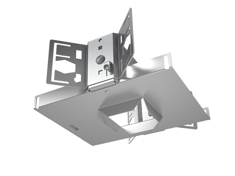 RAB Recessed Downlights 2 Inches Rough-In Square New Construction Trimless 10W With Nailer Bars (ND2STL)