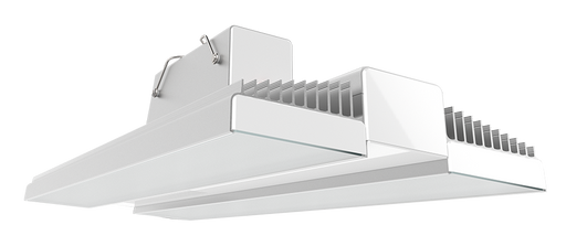 RAB Rail High Bay 225W 5000K LED 120-277V MVS Battery Backup Aluminum White (RAIL225/MVS/E)