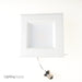NICOR DQR Series 6 Inch White Square LED Recessed Downlight 3000K (DQR6-10-120-3K-WH-BF)
