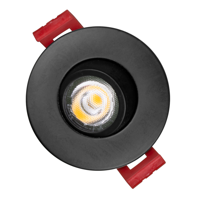 NICOR 2 Inch LED Gimbal Recessed Downlight Black 3000K (DGD211203KRDBK)