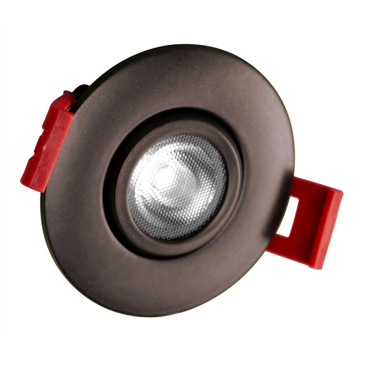NICOR 2 Inch Round Gimbal Recessed LED Downlight 120V 5000K Oil-Rubbed Bronze (DGD211205KRDOB)