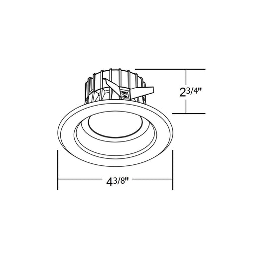 NICOR DLR3 Series 3 Inch White Dimmable LED Recessed Downlight 2700K (DLR3-10-120-2K-WH-BF)