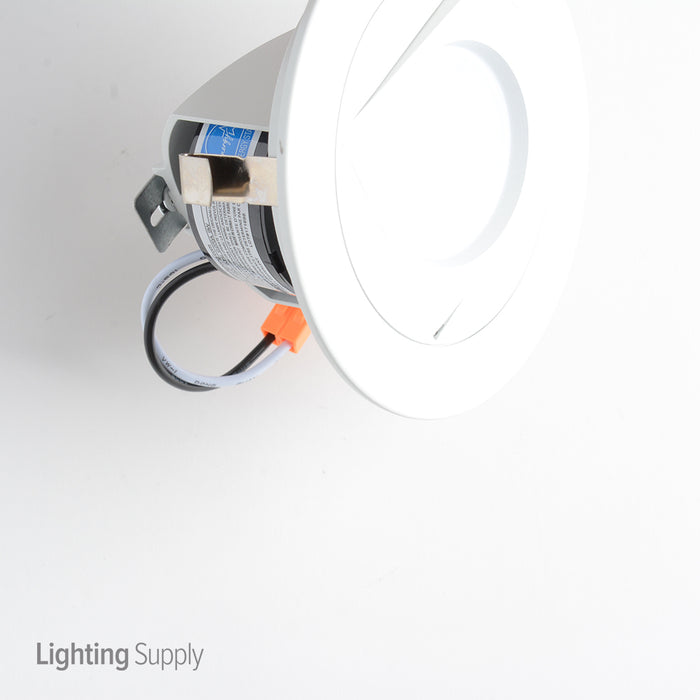 NICOR DLR4-R Series 4 Inch White LED Recessed Retrofit Adjustable Retractable Downlight 2700K (DLR4-R-10-120-2K-WH)