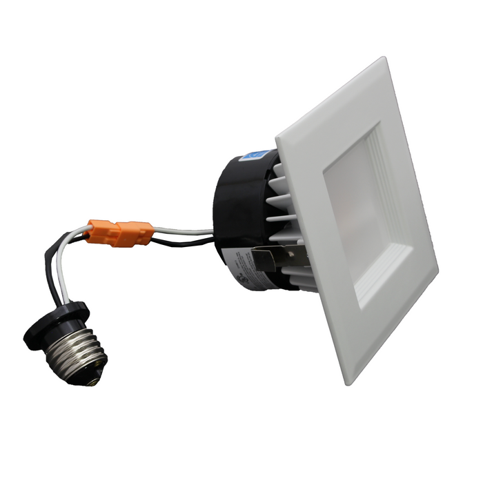 NICOR DLQ4 Series 4 Inch Square LED Downlight Retrofit Kit 2700K (DLQ4-10-120-2K-WH)