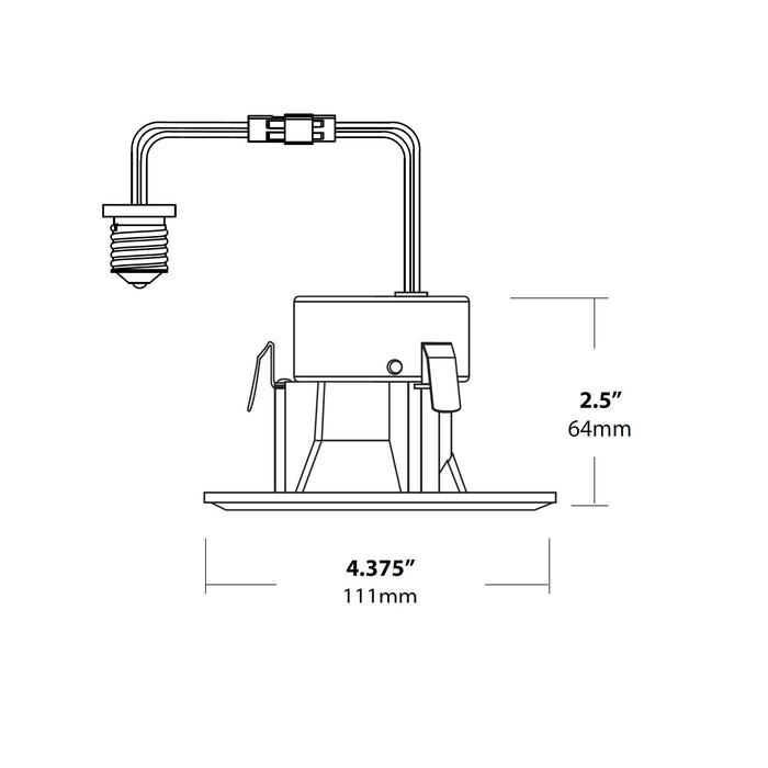 NICOR DQR Series 3 Inch White Square LED Recessed Downlight 2700K (DQR3-10-120-2K-WH-BF)