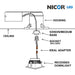 NICOR DQR Series 3 Inch White Square LED Recessed Downlight 2700K (DQR3-10-120-2K-WH-BF)