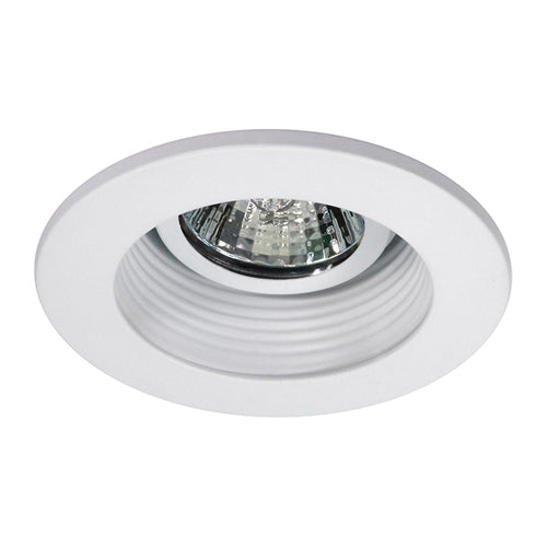 NICOR 3 Inch White Recessed Baffle Trim For MR16 Bulb (13002WH)