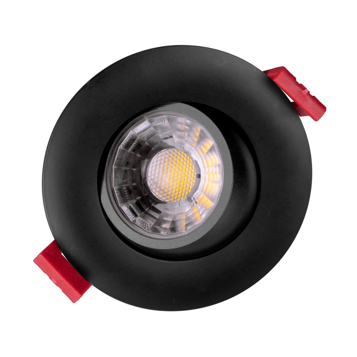 NICOR 3 Inch LED Gimbal Recessed Downlight Black 3000K (DGD311203KRDBK)