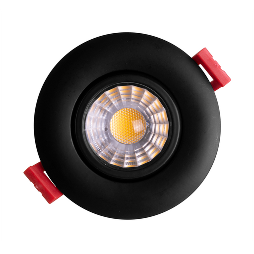 NICOR 3 Inch LED Gimbal Recessed Downlight Black 5000K (DGD311205KRDBK)