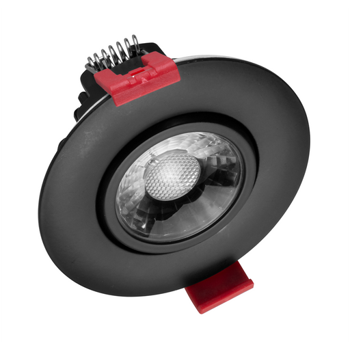 NICOR 3 Inch LED Gimbal Recessed Downlight Black 5000K (DGD311205KRDBK)