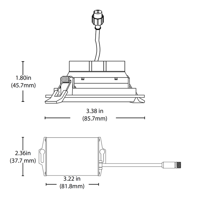 NICOR 3 Inch LED Gimbal Recessed Downlight Oil-Rubbed Bronze 4000K (DGD311204KRDOB)