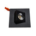 NICOR DQR Series 2 Inch Square Eyeball LED Downlight Black 3000K (DQR2-AA-10-120-3K-BK)